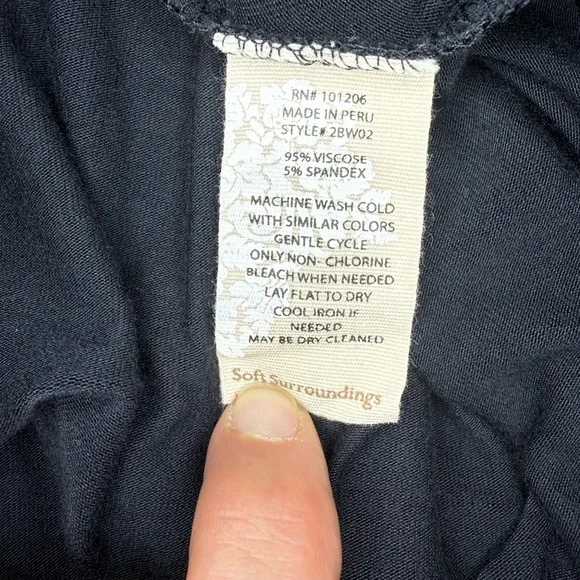 Soft Surroundings Black Long Sleeve Turtleneck Dress - Picture 5 of 5